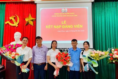 ​ LỄ KẾT NẠP ĐẢNG VIÊN MỚI – NIỀM VINH DỰ VÀ TỰ HÀO   ​