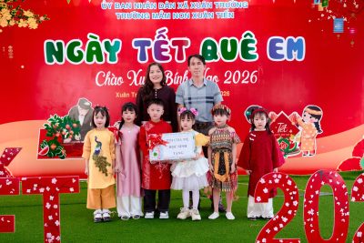 Rộn ràng chương trình văn nghệ “Ngày Tết quê em” – Trường Mầm non Xuân Tiến