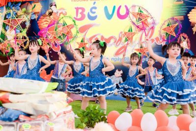 Một số hình ảnh tổ chức ngày tết trung thu cho bé trường mầm non Xuân Tiến năm học 2022-2023