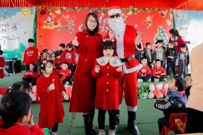 Một số hình ảnh tổ chức ngày lễ Noel cho bé trường mầm non Xuân Tiến năm học 2023-2024
