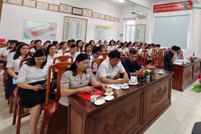 Một số hình ảnh của hội nghị triển khai kế hoạch năm học 2023-2024 + hội nghị công chức viên chức năm học 2022-2023