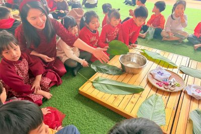 HOẠT ĐỘNG TRẢI NGHIỆM: GÓI BÁNH CHƯNG – GÓI TRỌN YÊU THƯƠNG