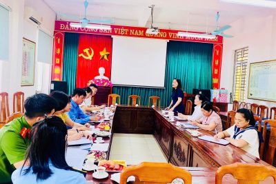 KIỂM TRA LIÊN NGÀNH AN TOÀN THỰC PHẨM TẠI BẾP ĂN TẬP THỂ TRƯỜNG MẦM NON XUÂN TIẾN